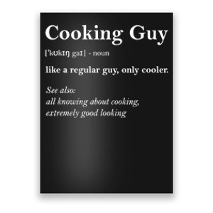 Funny Cooking Guy Definition Gift For Cook Lovers Poster