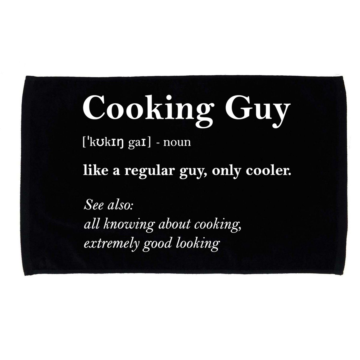Funny Cooking Guy Definition Gift For Cook Lovers Microfiber Hand Towel