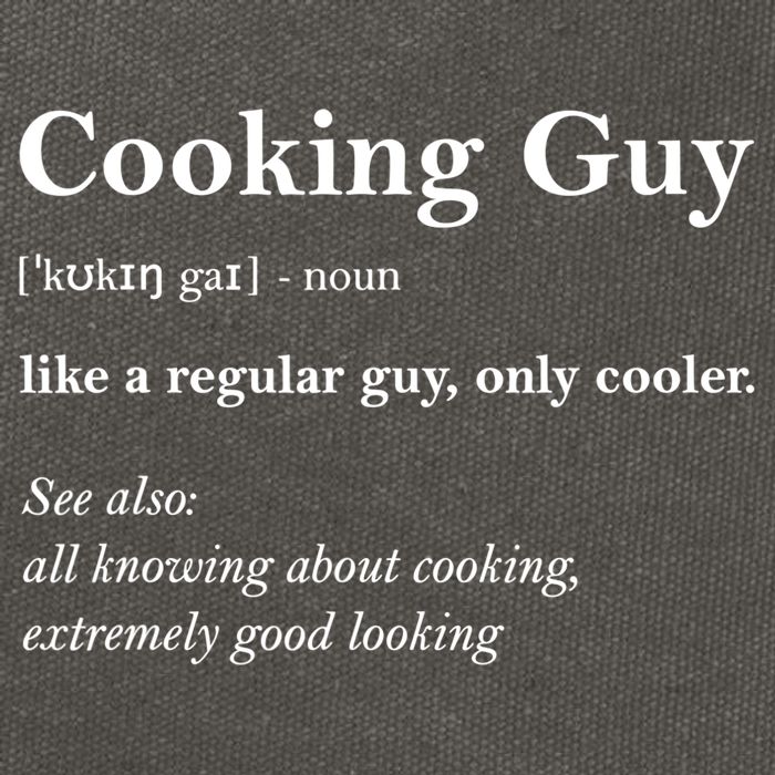 Funny Cooking Guy Definition Gift For Cook Lovers Cotton Canvas Backpack
