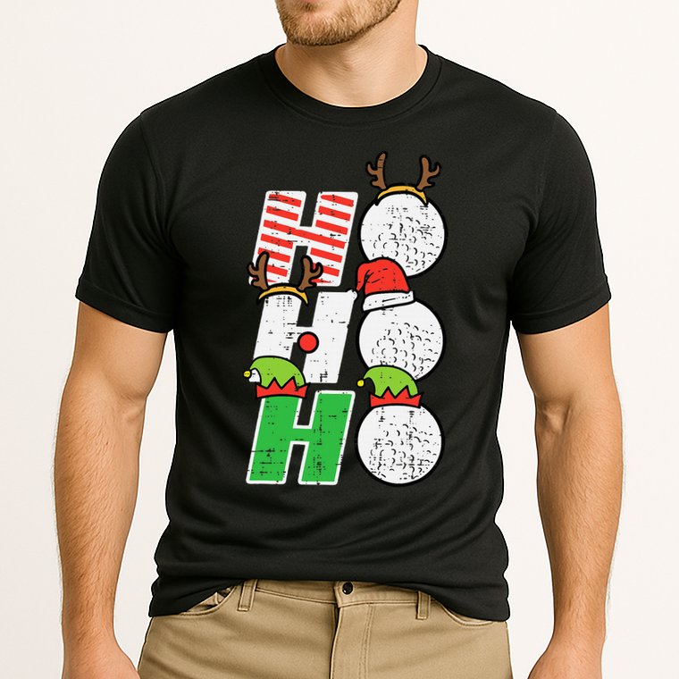 Funny Christmas Golfing Sports Golfer Gift Cooling Performance Crew T-Shirt