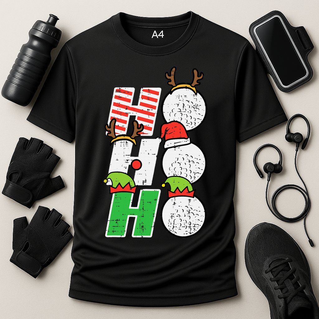 Funny Christmas Golfing Sports Golfer Gift Cooling Performance Crew T-Shirt