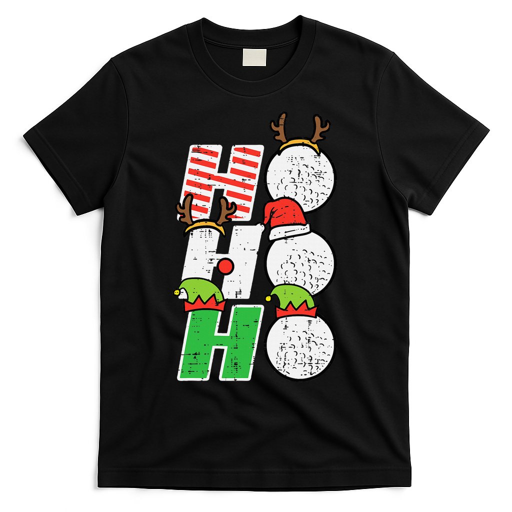 Funny Christmas Golfing Sports Golfer Gift T-Shirt