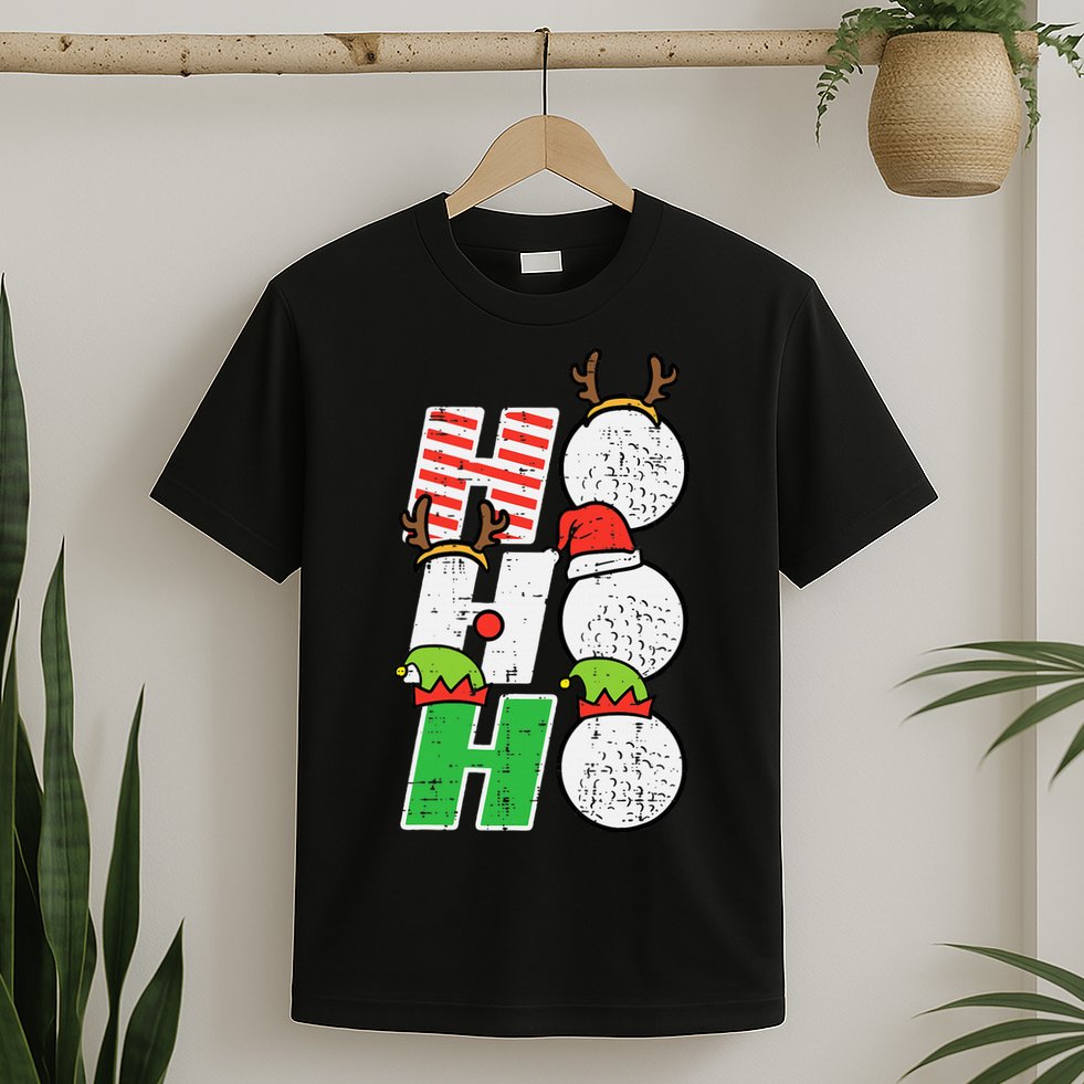 Funny Christmas Golfing Sports Golfer Gift T-Shirt