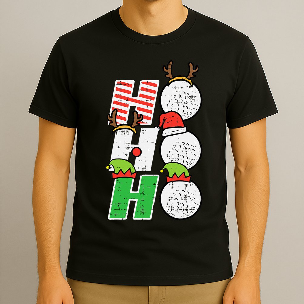 Funny Christmas Golfing Sports Golfer Gift T-Shirt