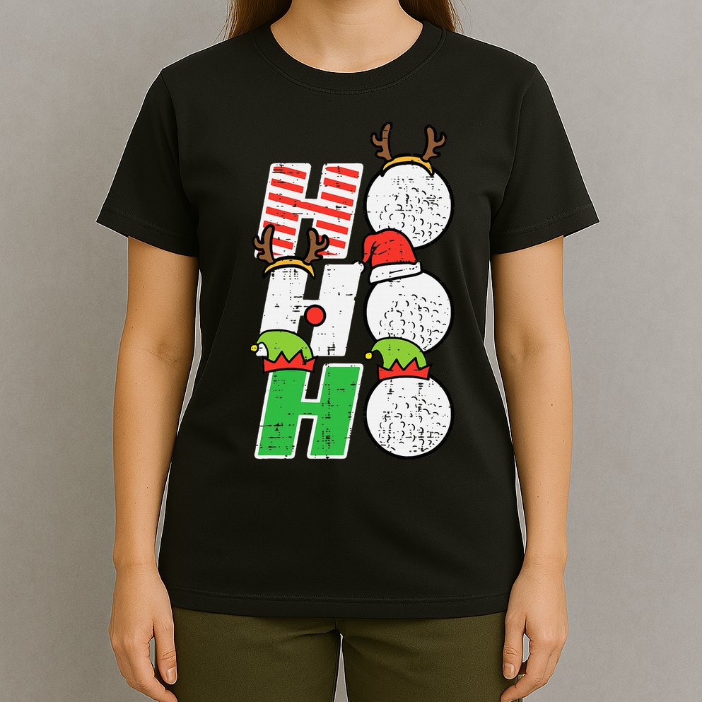 Funny Christmas Golfing Sports Golfer Gift T-Shirt