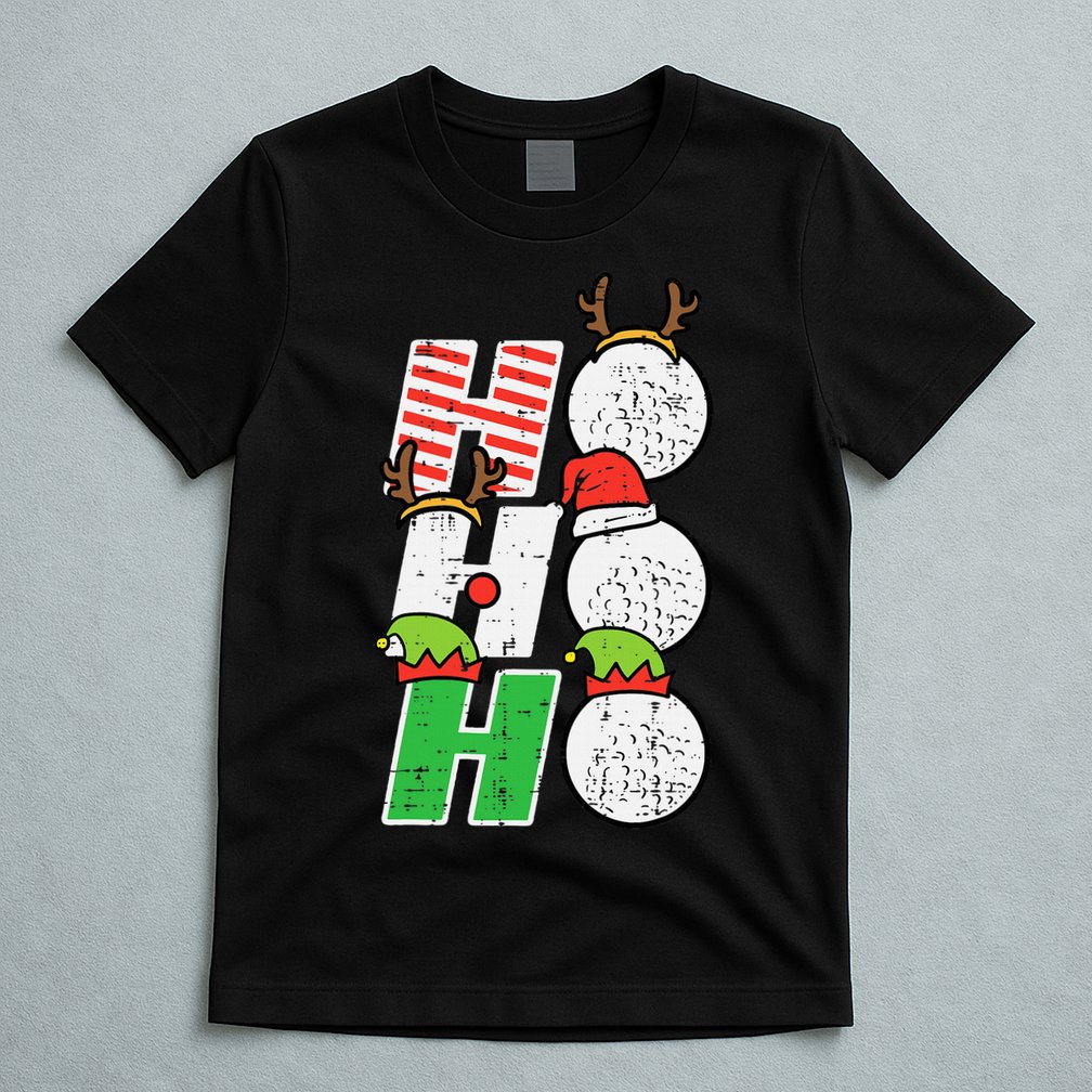 Funny Christmas Golfing Sports Golfer Gift T-Shirt