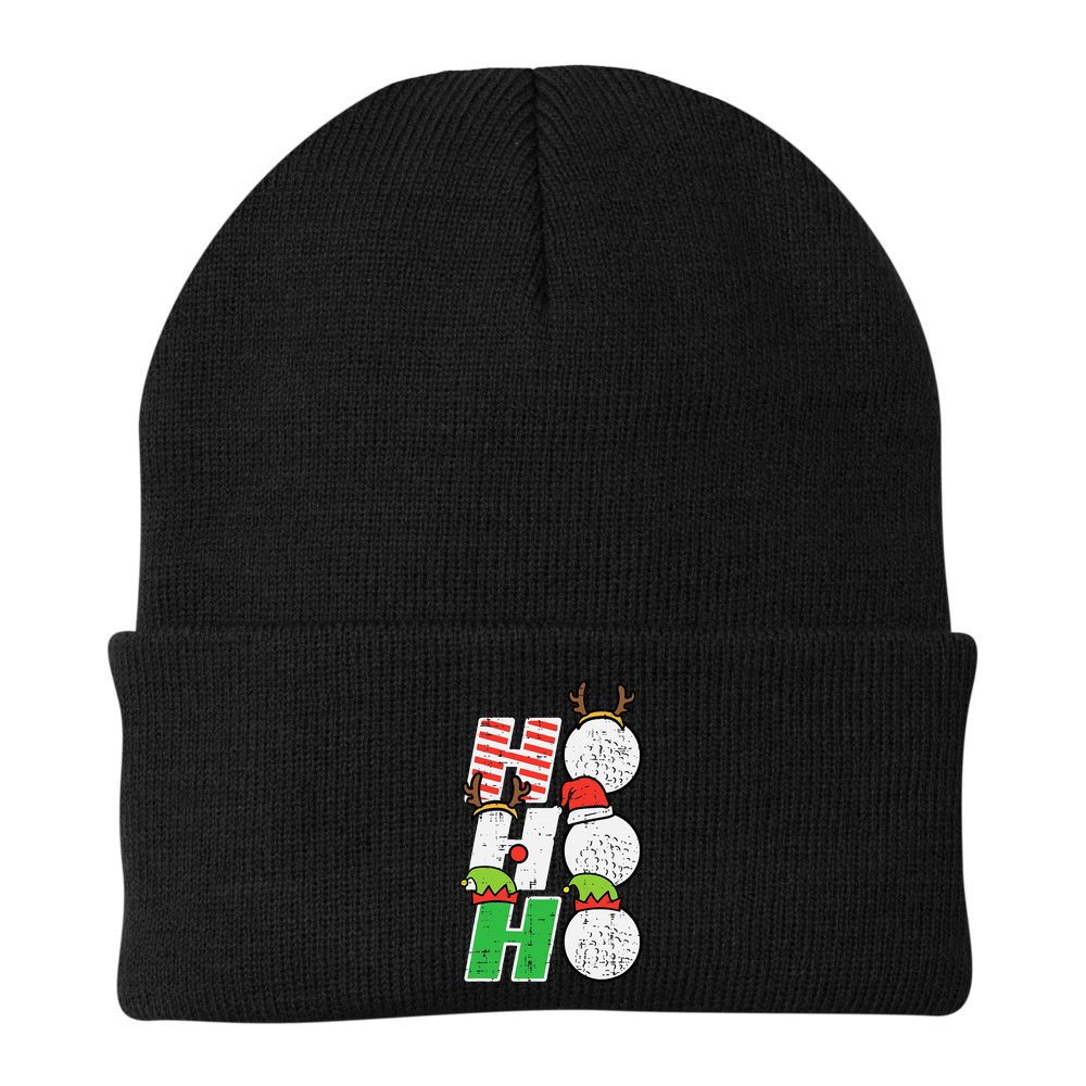 Funny Christmas Golfing Sports Golfer Gift Beanie