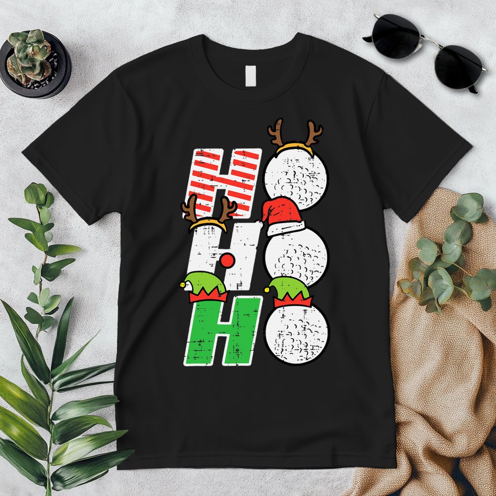 Funny Christmas Golfing Sports Golfer Gift Premium T-Shirt