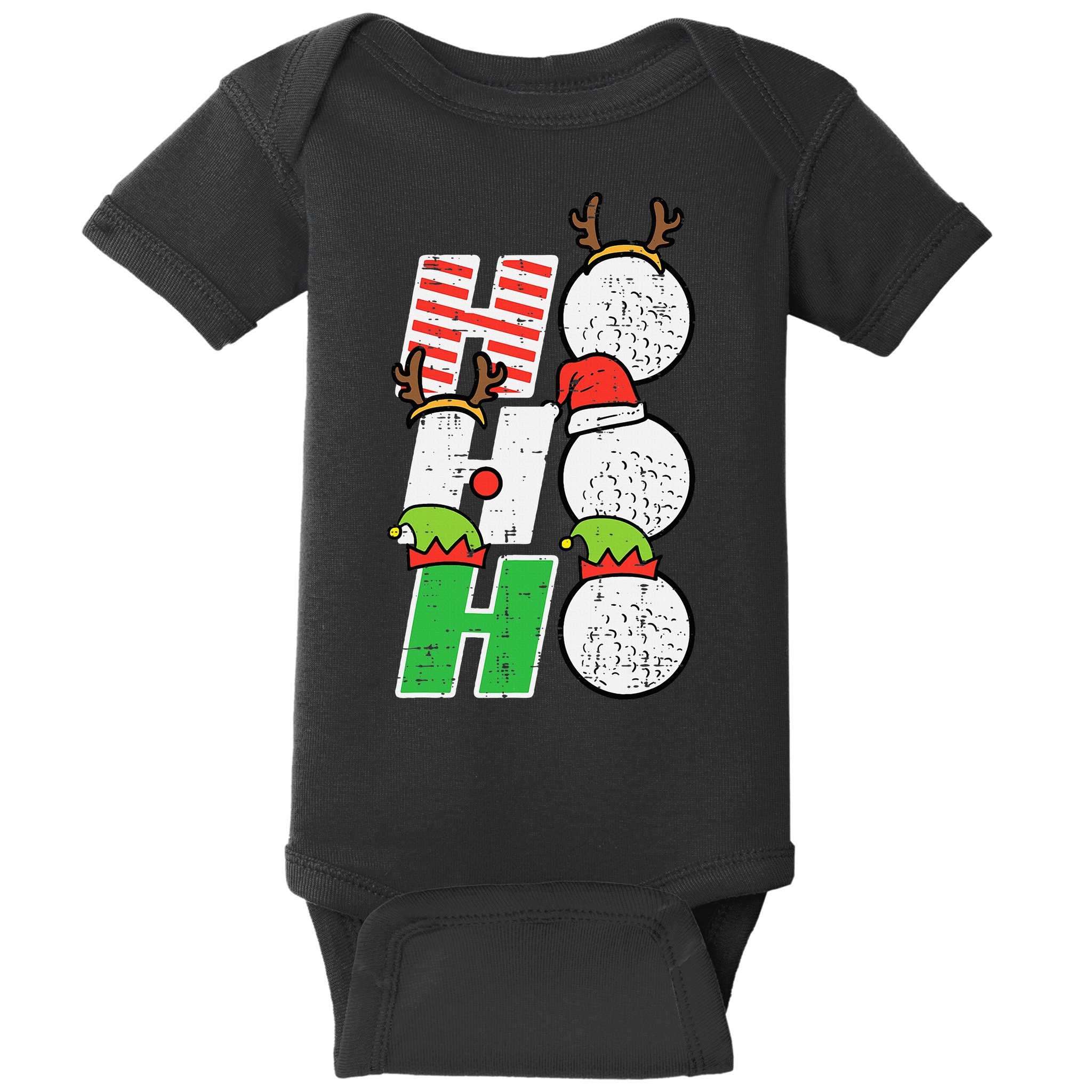 Funny Christmas Golfing Sports Golfer Gift Baby Bodysuit