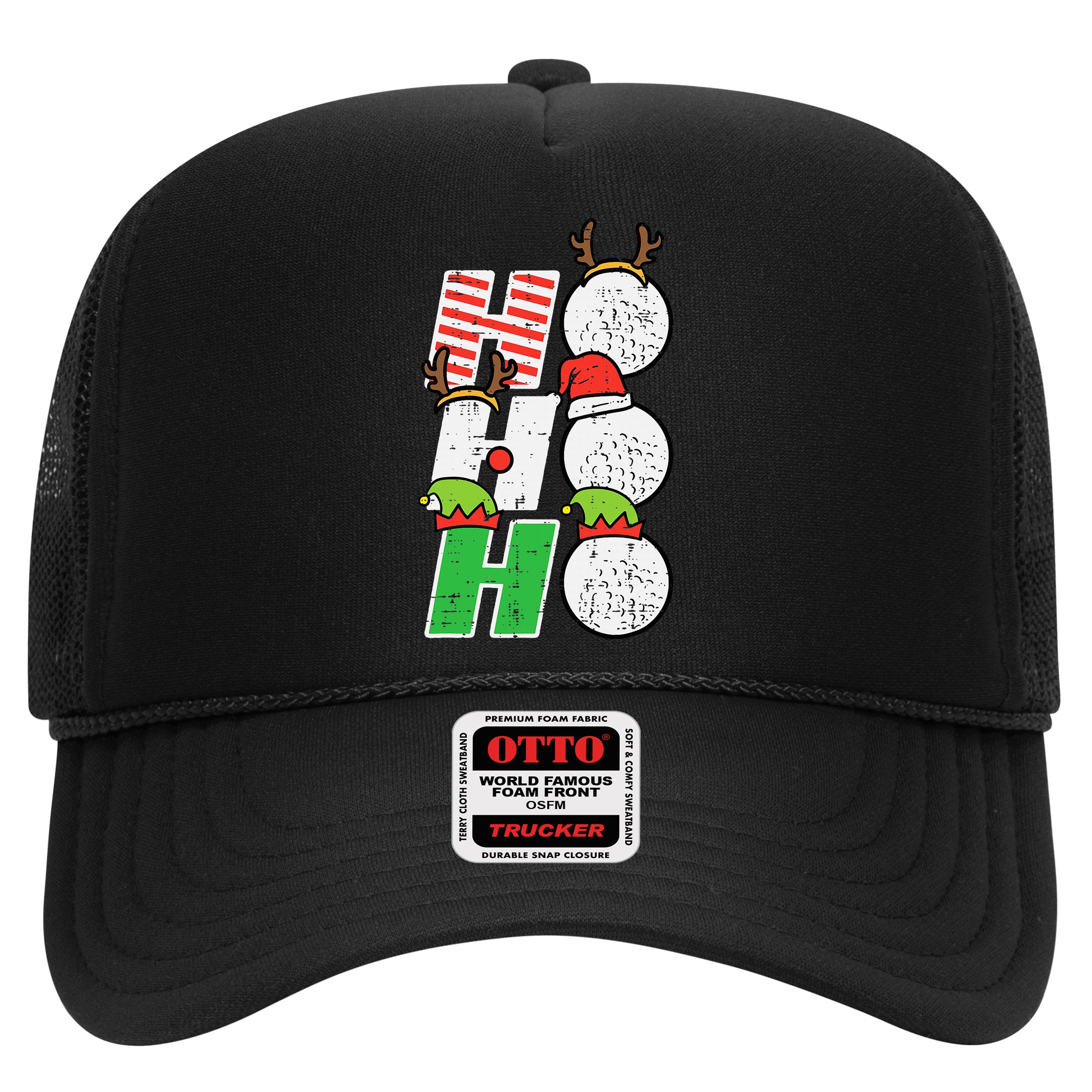Funny Christmas Golfing Sports Golfer Gift Hat