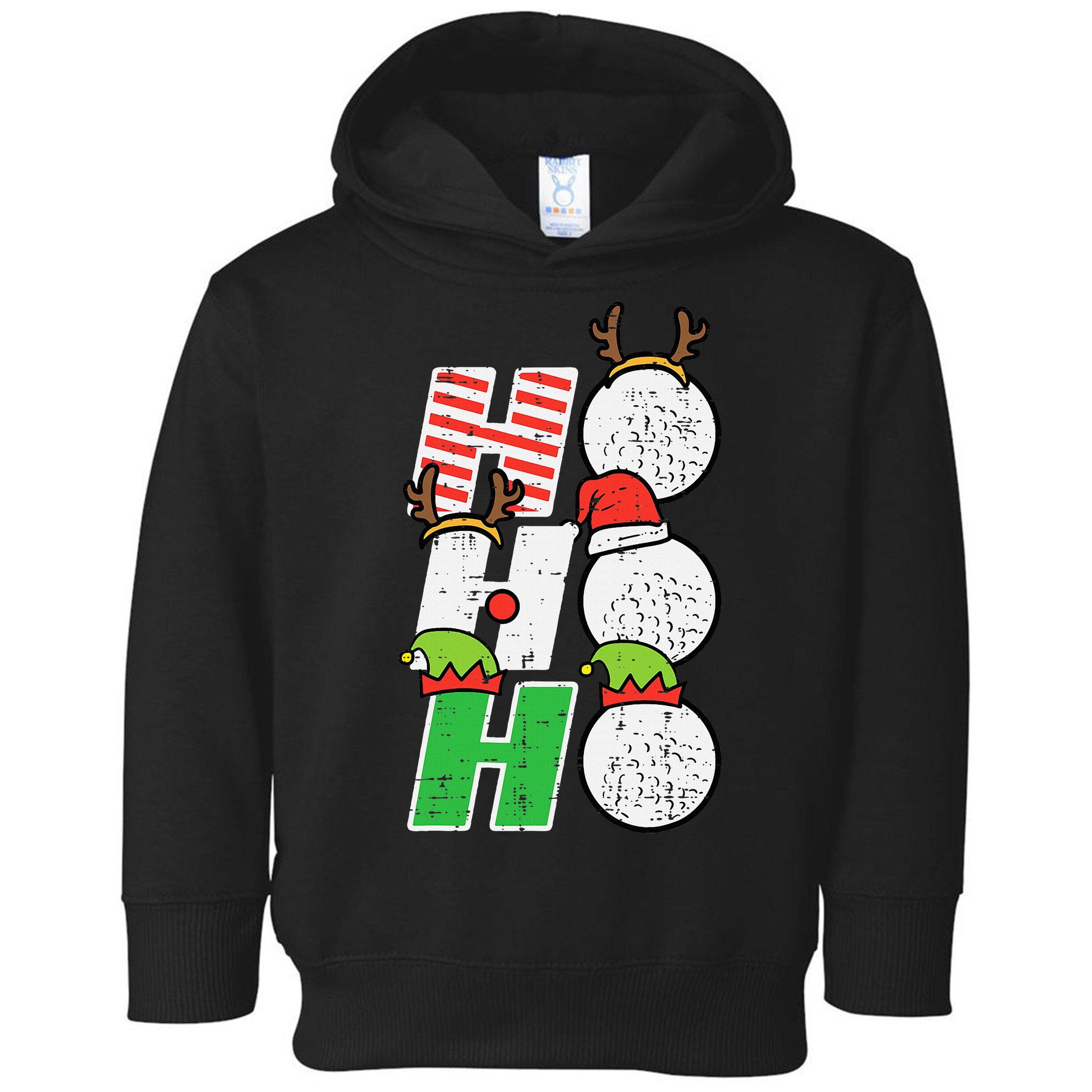 Funny Christmas Golfing Sports Golfer Gift Toddler Hoodie