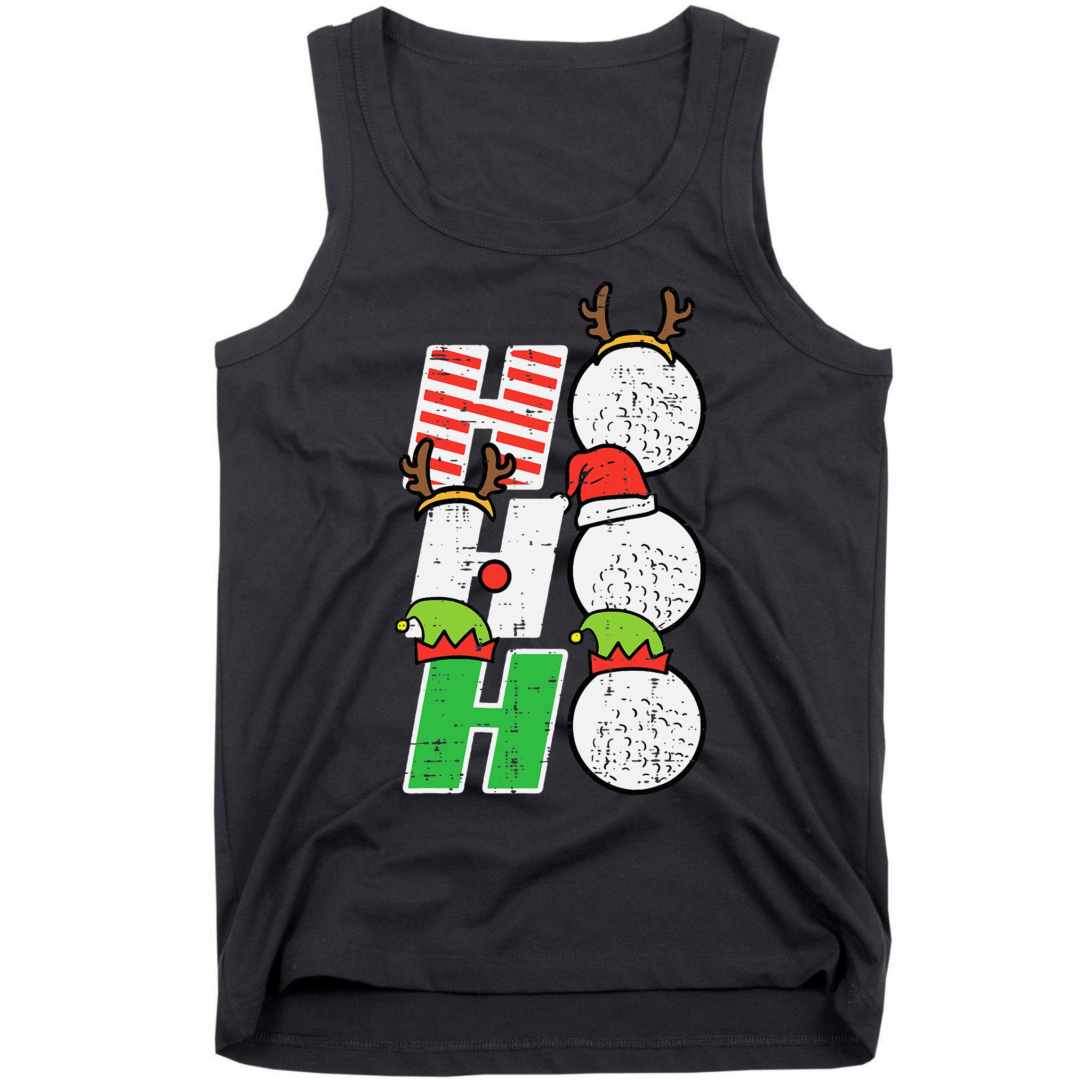 Funny Christmas Golfing Sports Golfer Gift Tank Top
