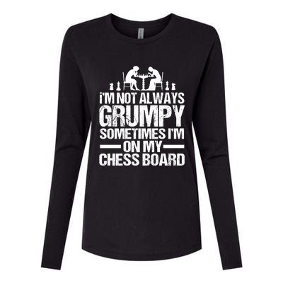 Funny Chess Grandpa Funny Retired Papa Gift Womens Cotton Relaxed Long Sleeve T-Shirt