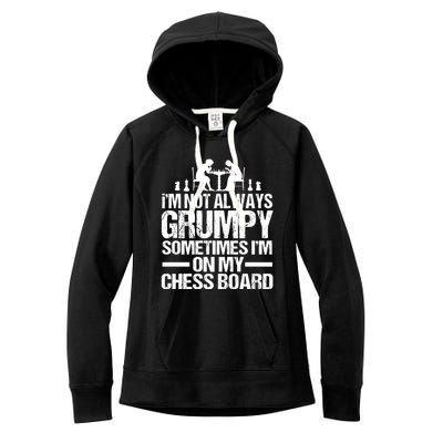 Funny Chess Grandpa Funny Retired Papa Gift Women's Fleece Hoodie