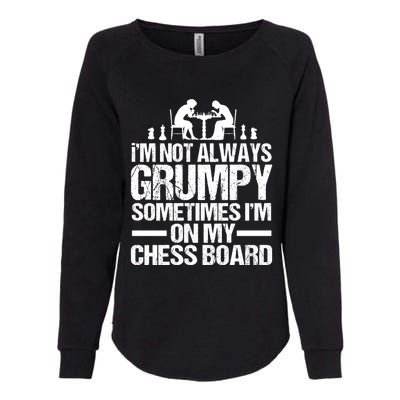 Funny Chess Grandpa Funny Retired Papa Gift Womens California Wash Sweatshirt