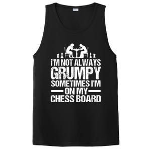 Funny Chess Grandpa Funny Retired Papa Gift PosiCharge Competitor Tank