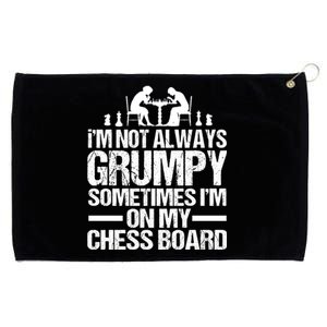 Funny Chess Grandpa Funny Retired Papa Gift Grommeted Golf Towel