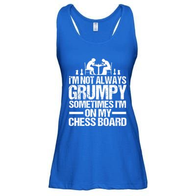 Funny Chess Grandpa Funny Retired Papa Gift Ladies Essential Flowy Tank