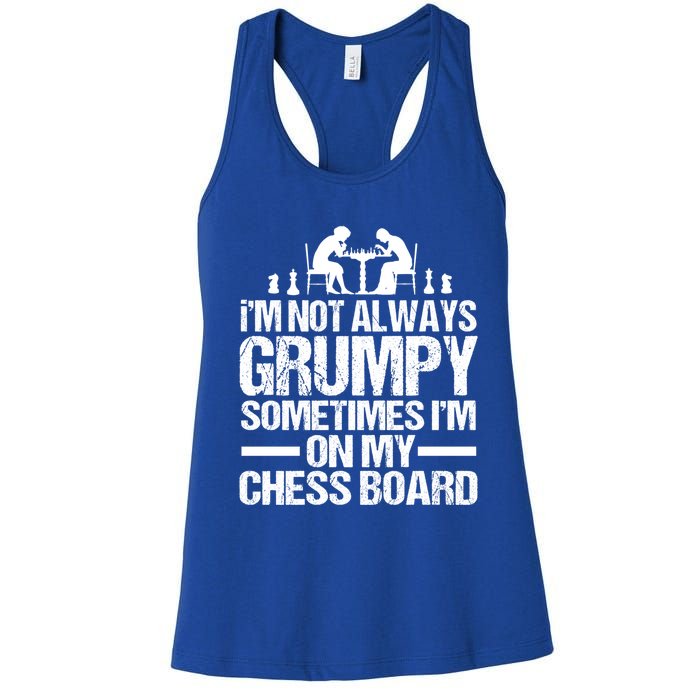 Funny Chess Grandpa Funny Retired Papa Gift Women's Racerback Tank