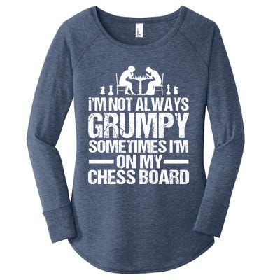 Funny Chess Grandpa Funny Retired Papa Gift Women's Perfect Tri Tunic Long Sleeve Shirt