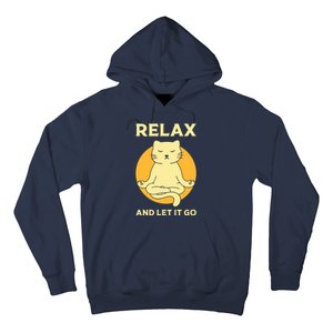 Funny Cat Graphic Yoga Zen Meditation Hoodie