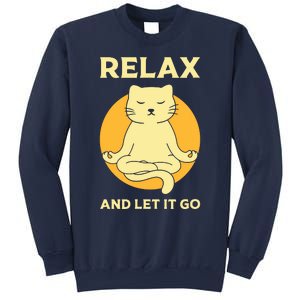 Funny Cat Graphic Yoga Zen Meditation Sweatshirt