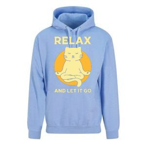 Funny Cat Graphic Yoga Zen Meditation Unisex Surf Hoodie