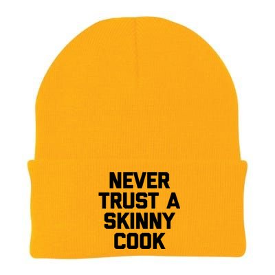 Funny Chef Gift: Never Trust A Skinny Cook Gift Funny Chef Gift Knit Cap Winter Beanie