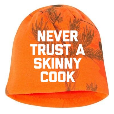 Funny Chef Gift: Never Trust A Skinny Cook Gift Funny Chef Gift Kati - Camo Knit Beanie