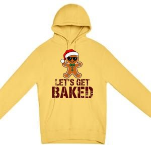 Funny Christmas Grunge Gingerbread Holiday For Bakers Baking Premium Pullover Hoodie