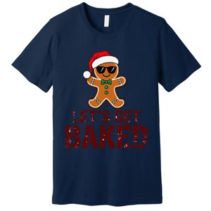 Funny Christmas Grunge Gingerbread Holiday For Bakers Baking Premium T-Shirt