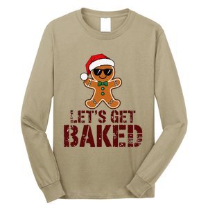 Funny Christmas Grunge Gingerbread Holiday For Bakers Baking Long Sleeve Shirt