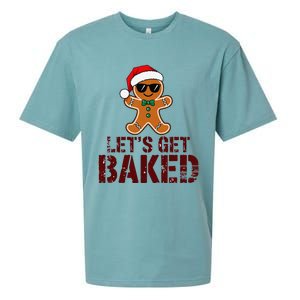 Funny Christmas Grunge Gingerbread Holiday For Bakers Baking Sueded Cloud Jersey T-Shirt