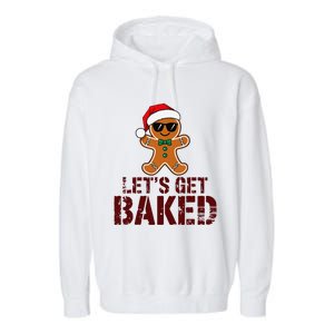 Funny Christmas Grunge Gingerbread Holiday For Bakers Baking Garment-Dyed Fleece Hoodie