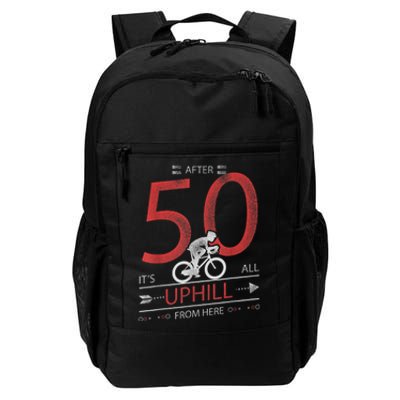 Funny Cyclist Gift  50 years old 50th Birthday Tee Daily Commute Backpack