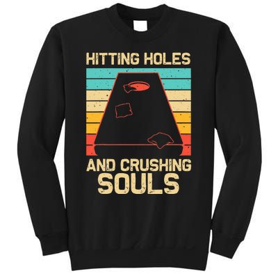 Funny Cornhole Gift For Women Cornhole Players Holes Sweatshirt