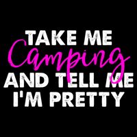 Funny Camping Gift Women Sarcastic Pink Hiking Gift Button