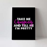 Funny Camping Gift Women Sarcastic Pink Hiking Gift Canvas