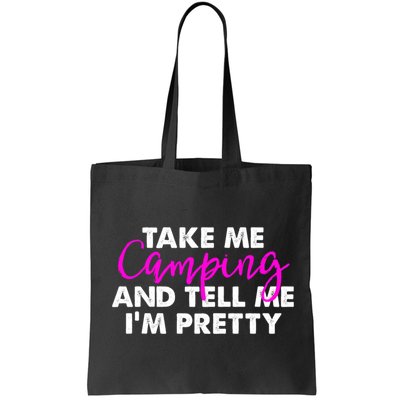 Funny Camping Gift Women Sarcastic Pink Hiking Gift Bag