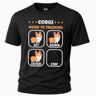 Funny Corgi guide to trainig dog owner corgi Performance Shirt