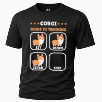 Funny Corgi guide to trainig dog owner corgi Cooling Performance Crew T-Shirt