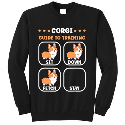 Funny Corgi guide to trainig dog owner corgi Sweatshirt