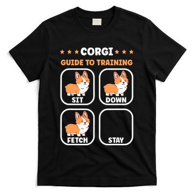 Funny Corgi guide to trainig dog owner corgi T-Shirt