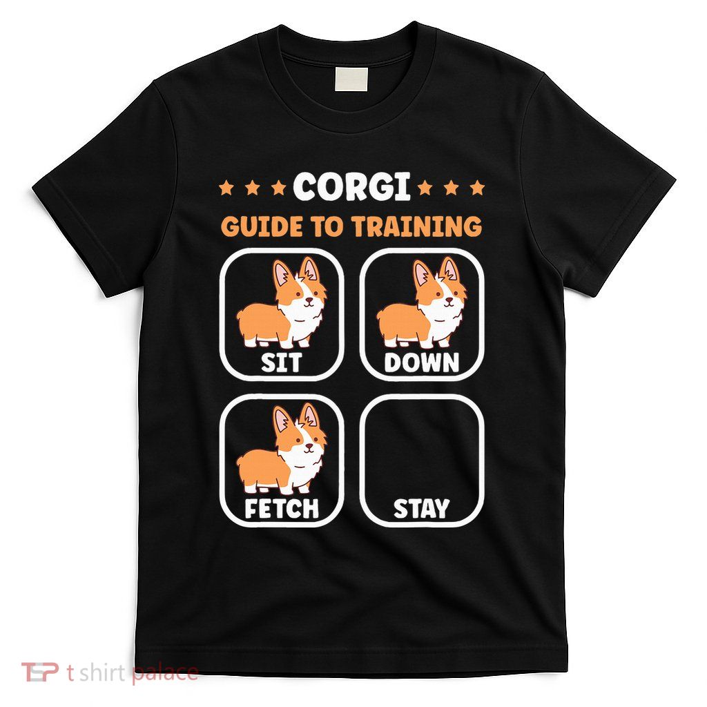 Funny Corgi guide to trainig dog owner corgi T-Shirt