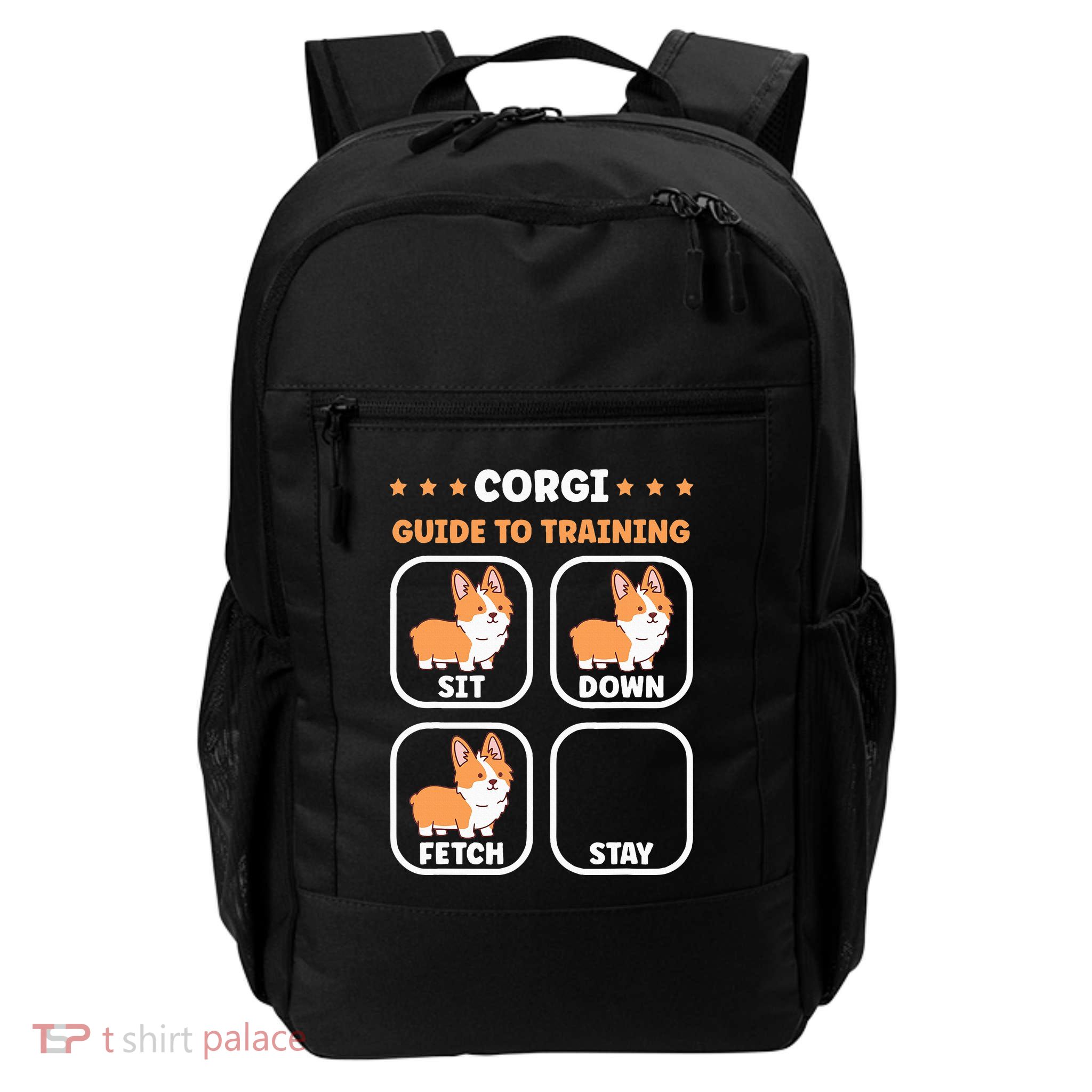 Funny Corgi guide to trainig dog owner corgi Backpack