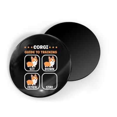 Funny Corgi guide to trainig dog owner corgi Magnet