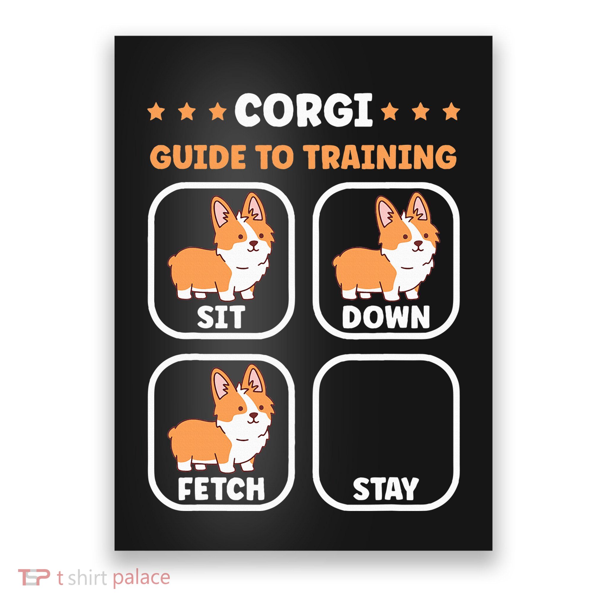 Funny Corgi guide to trainig dog owner corgi Poster