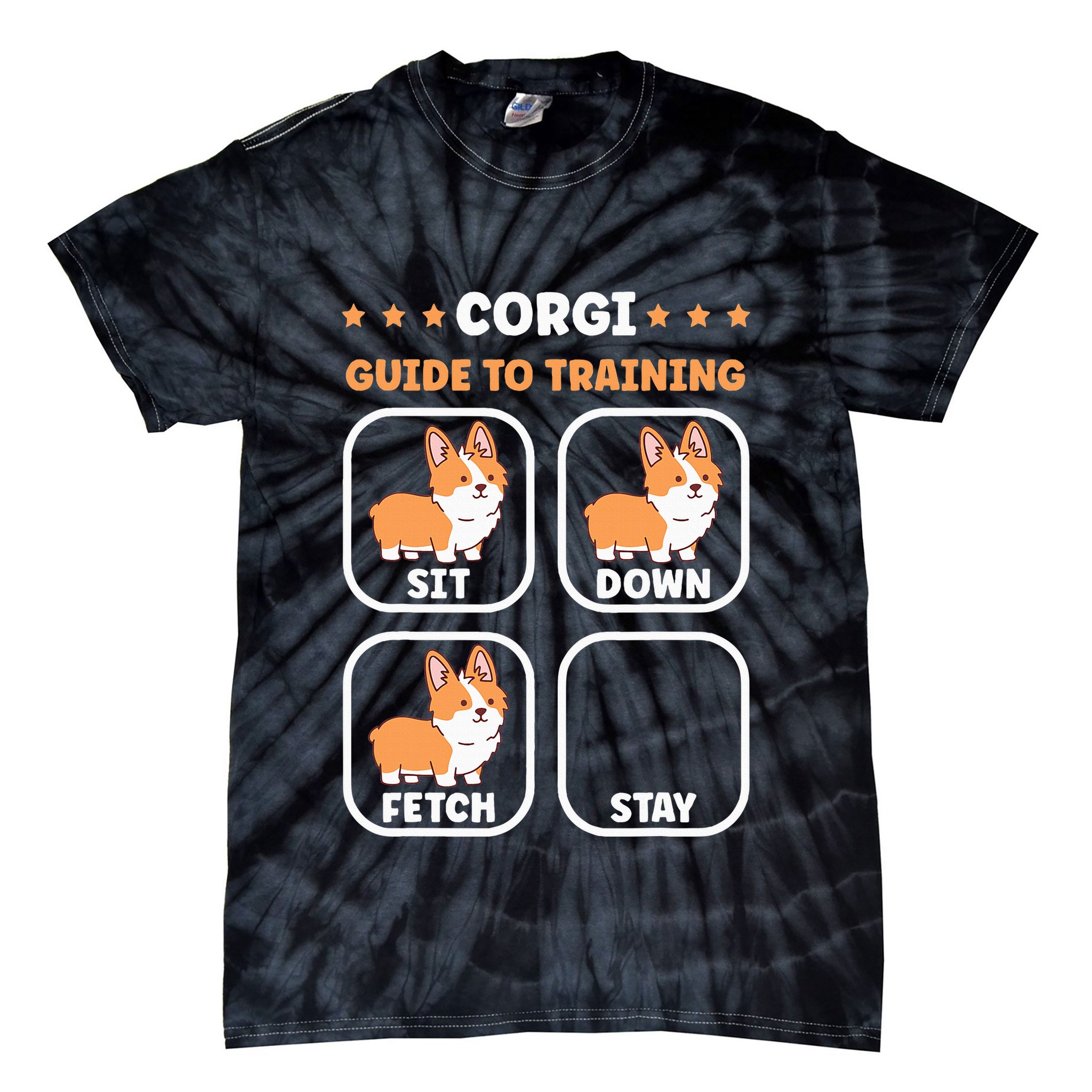Funny Corgi guide to trainig dog owner corgi Tie-Dye T-Shirt