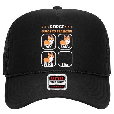 Funny Corgi guide to trainig dog owner corgi Trucker Hat