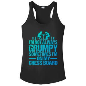 Funny Chess Grandpa Funny Retired Papa Gift Ladies PosiCharge Competitor Racerback Tank